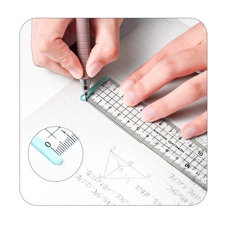 Kokuyo Campus Easy 15cm righello bilancia a doppio lato acrilico trasparente dritto regola materiale scolastico per ufficio A7272