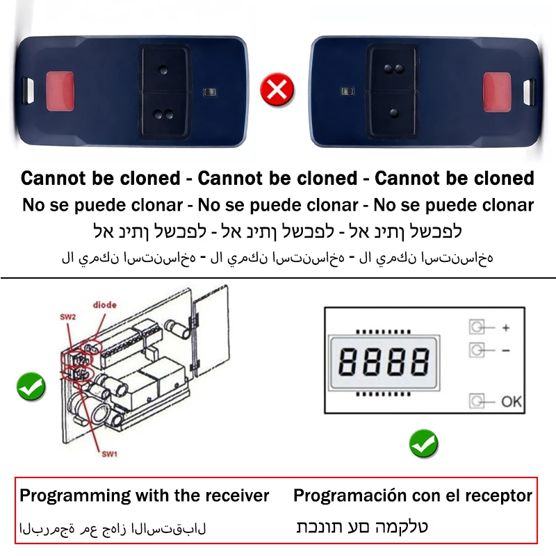 BFT MITTO COOL C2 C4 B RCB02 RCB04 MITTO2 MITTO4 KLEIO RCA02 RCA04 TRC1 TRC2 TRC4 Пульт дистанционного управления для гаражных ворот 433,92 МГц