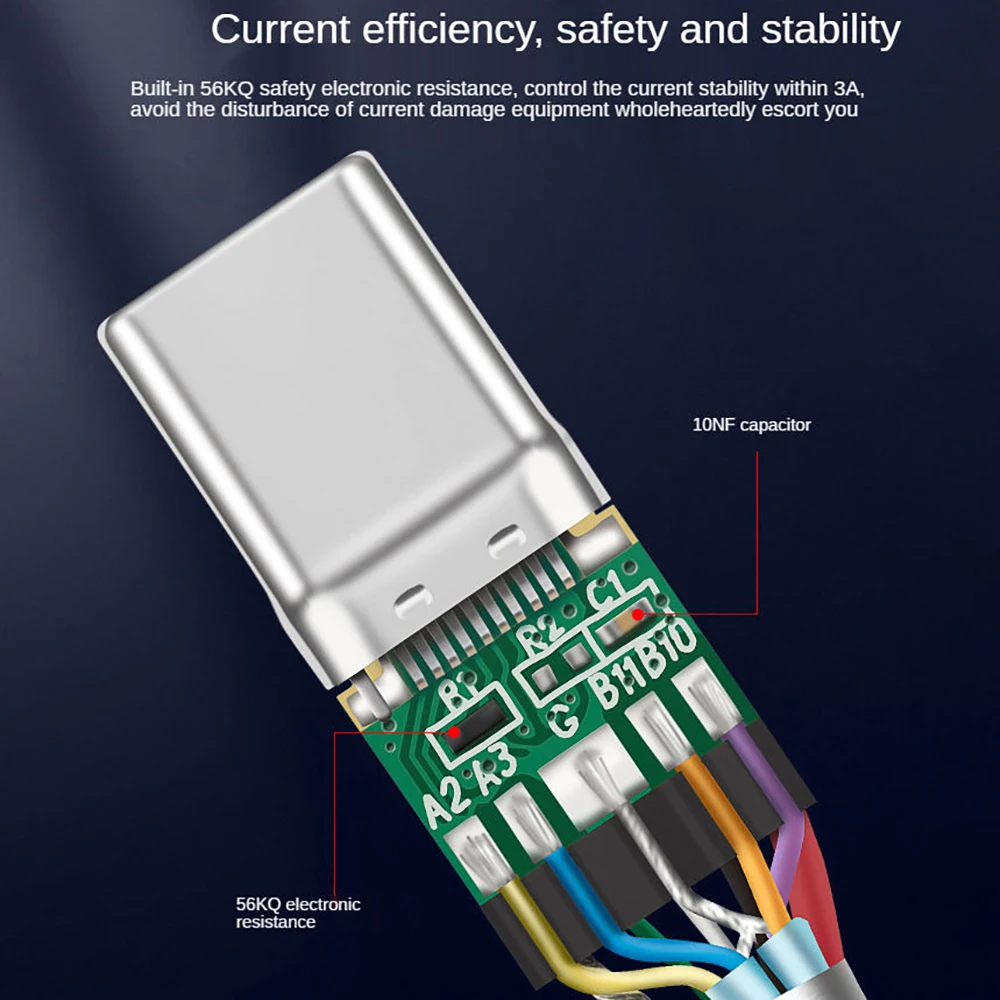 Hannord USB3.2 10Gbps Cáp USB Một Để Loại-C 3.2 Truyền Dữ Liệu USB C SSD Cứng Cáp 3A 60W Quick Charge 3.0 Sạc Cáp