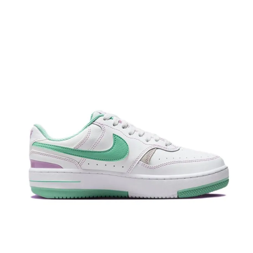 Nike Gamma Force Low masculino e feminino casual moda sapatos antiderrapantes calçados esportivos branco e verde limão