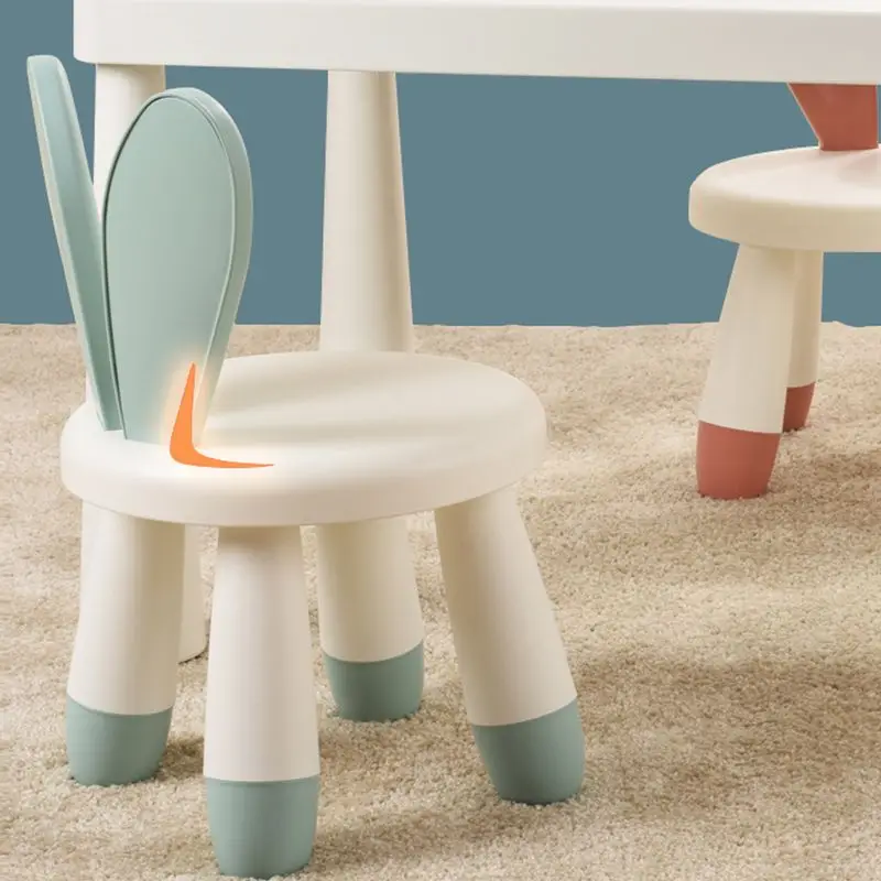 1 PC Home Anti-SLIP เก้าอี้กระต่ายสร้างสรรค์รูปหูสตูลเด็ก,น่ารักเด็กอนุบาลพนักพิงเก้าอี้ที่นั่ง,ของเล่นเด็ก