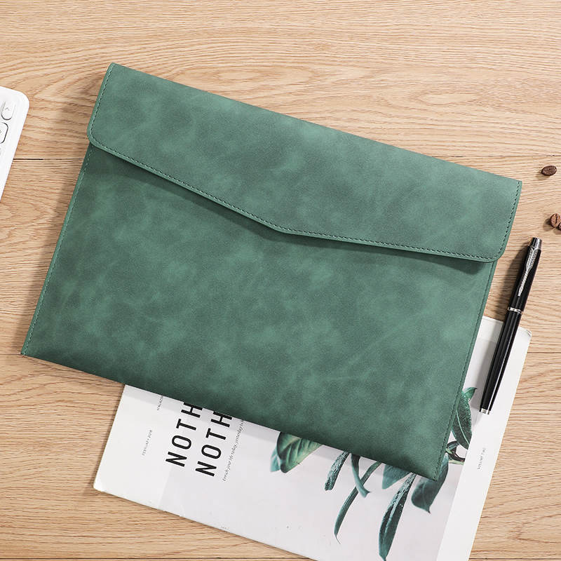 PU lederen A4-documententas, 7 kleuren, bestandsmap voor kantoor en reizen, stijlvolle organizer