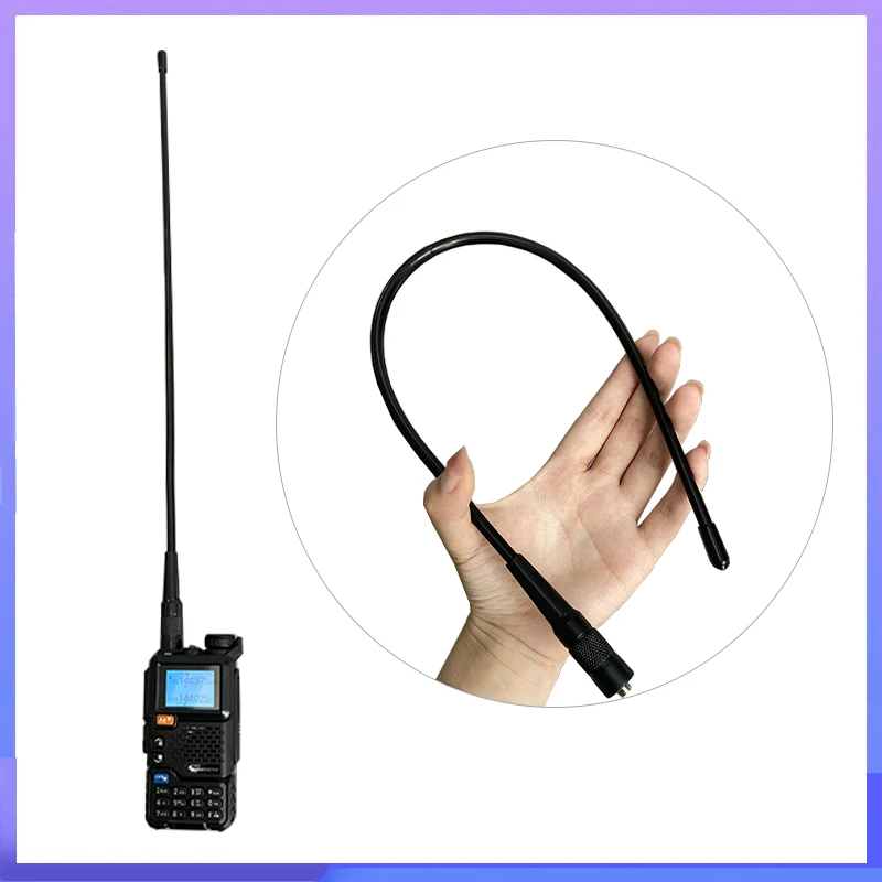 Antena lotnicza AM-771 108-136Mhz do Quansheng UVK5 UVK6 UV5R Plus Baofeng UVK5M Radtel Rt-490 Rt-68 4b Walkie Talkie