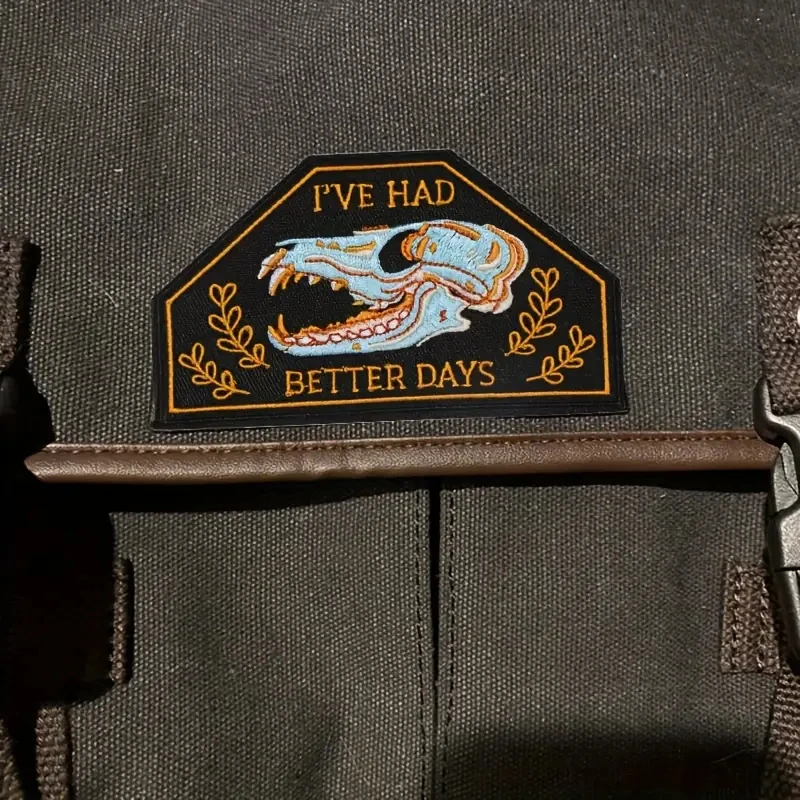 1PC I've Had Better Days Gestickter Aufnäher Retro Cartoon Abzeichen DIY Geschenk Eisen auf Patches für Kleidung Kappe Tasche Jacke Trucker Hut