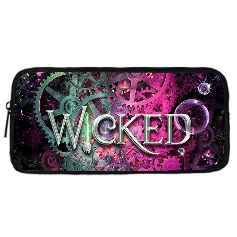 Cute Wicked Pencil Case Magic Cartoon pen Bag Male and female students Large capacity school Makeup Bag Bad Witch pencil bag