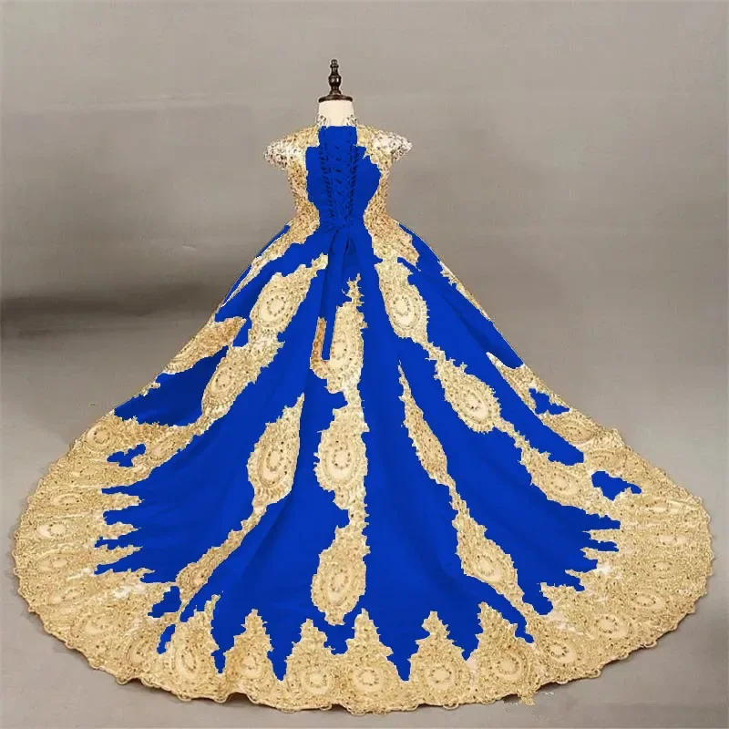 女の子のための黄金のビーズの花のドレス,結婚式の服,ファッショナブルな,pageant,ノースリーブ,レースのアップリケ,聖体拝領,女の子のための