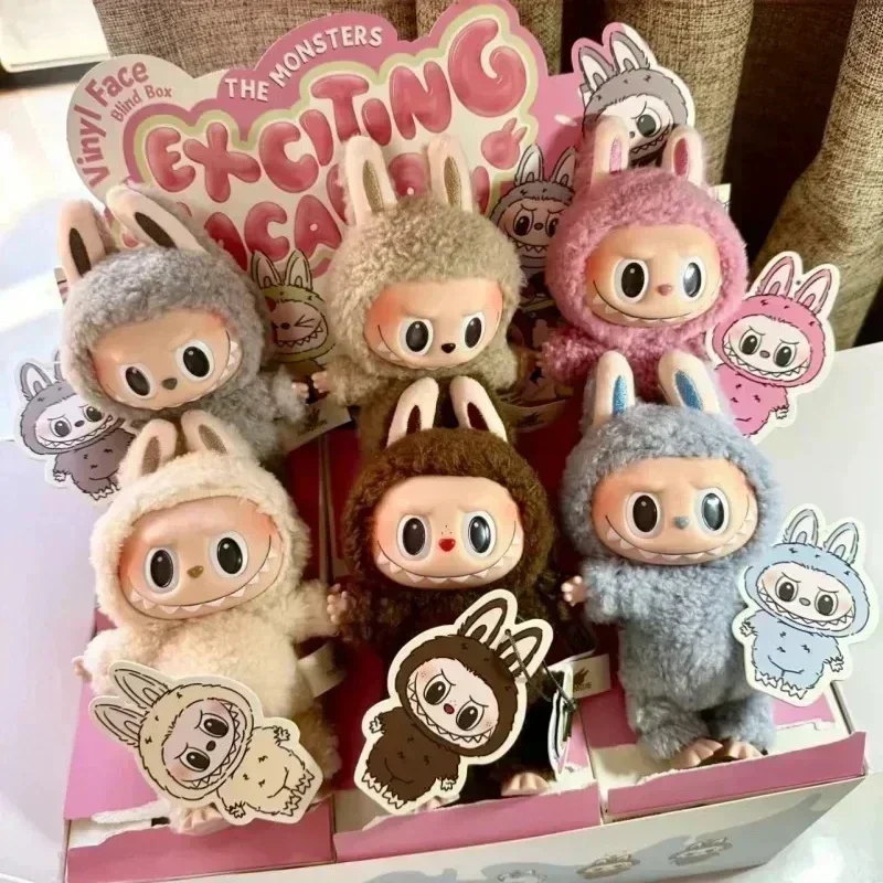 Новая серия Labubu Have A Seat BIG INTO ENERGY ПВХ кукла-подвеска Модель Kawaii The Monsters слепая коробка Подарок Labubu Macaron 3rd