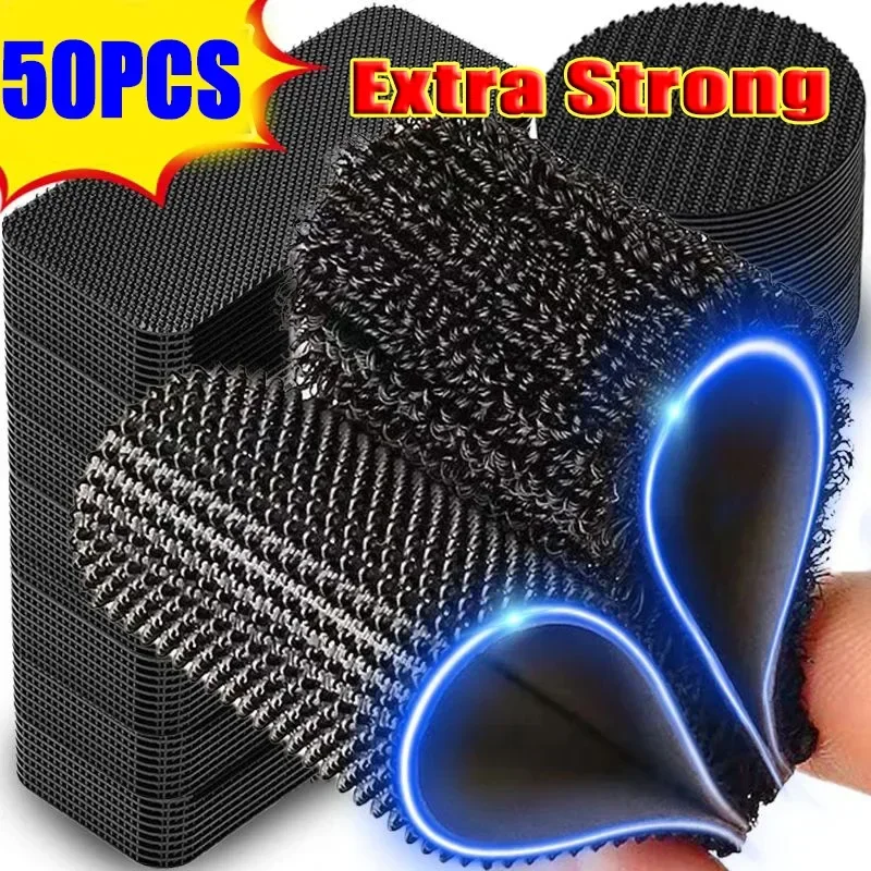 10-50 pçs super forte fita dupla face tapetes de carro auto-adesivo fixadores de gancho auto-adesivo fixadores de tapete diy anexos