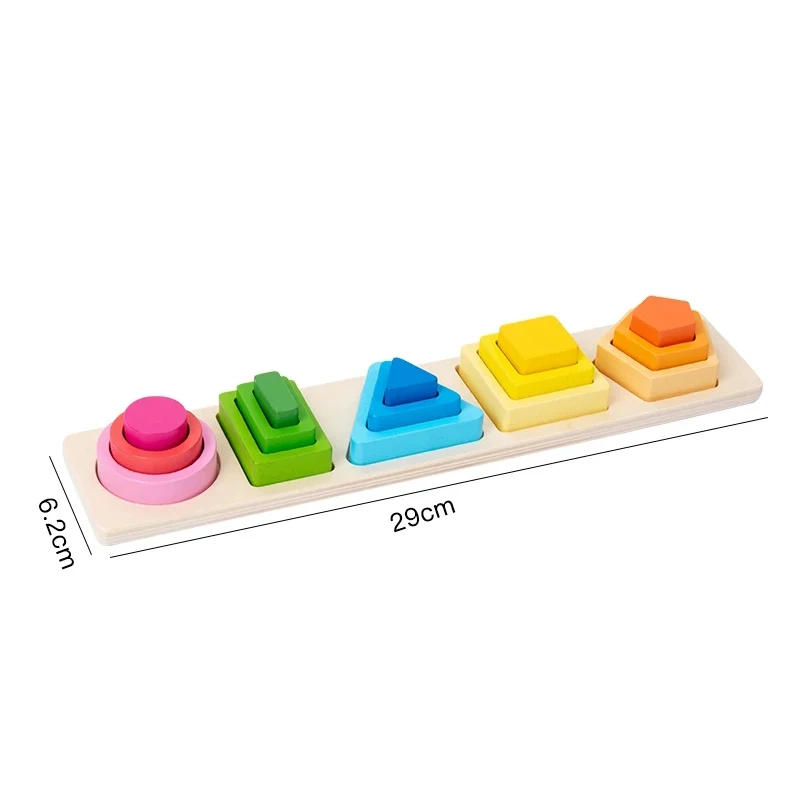 Jouets en bois Montessori pour enfants, tri en bois, jouets empilables pour bébés, tout-petits, trieur de documents en forme de dos, cadeaux pour enfants d'âge alth