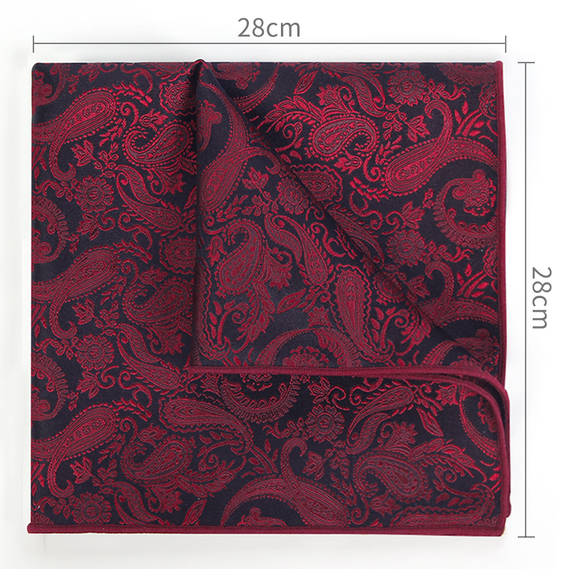 Silk Pocket Square Men's Suit Handkerchief Fashionable Chest Decorative Trendy Business Patterned Gift Box Spring Launch