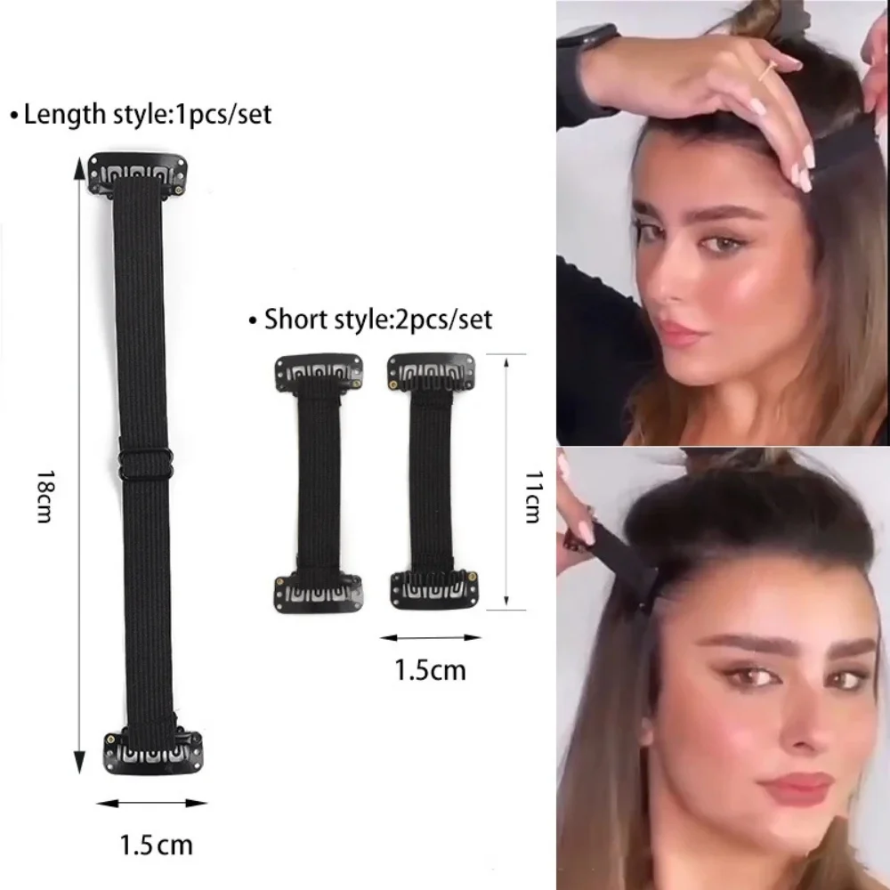 Fasce per lifting facciale portatili Sopracciglia e occhi invisibili regolabili Sollevamento riutilizzabili per donna Cinghia elastica per allungamento Porta capelli a forcina