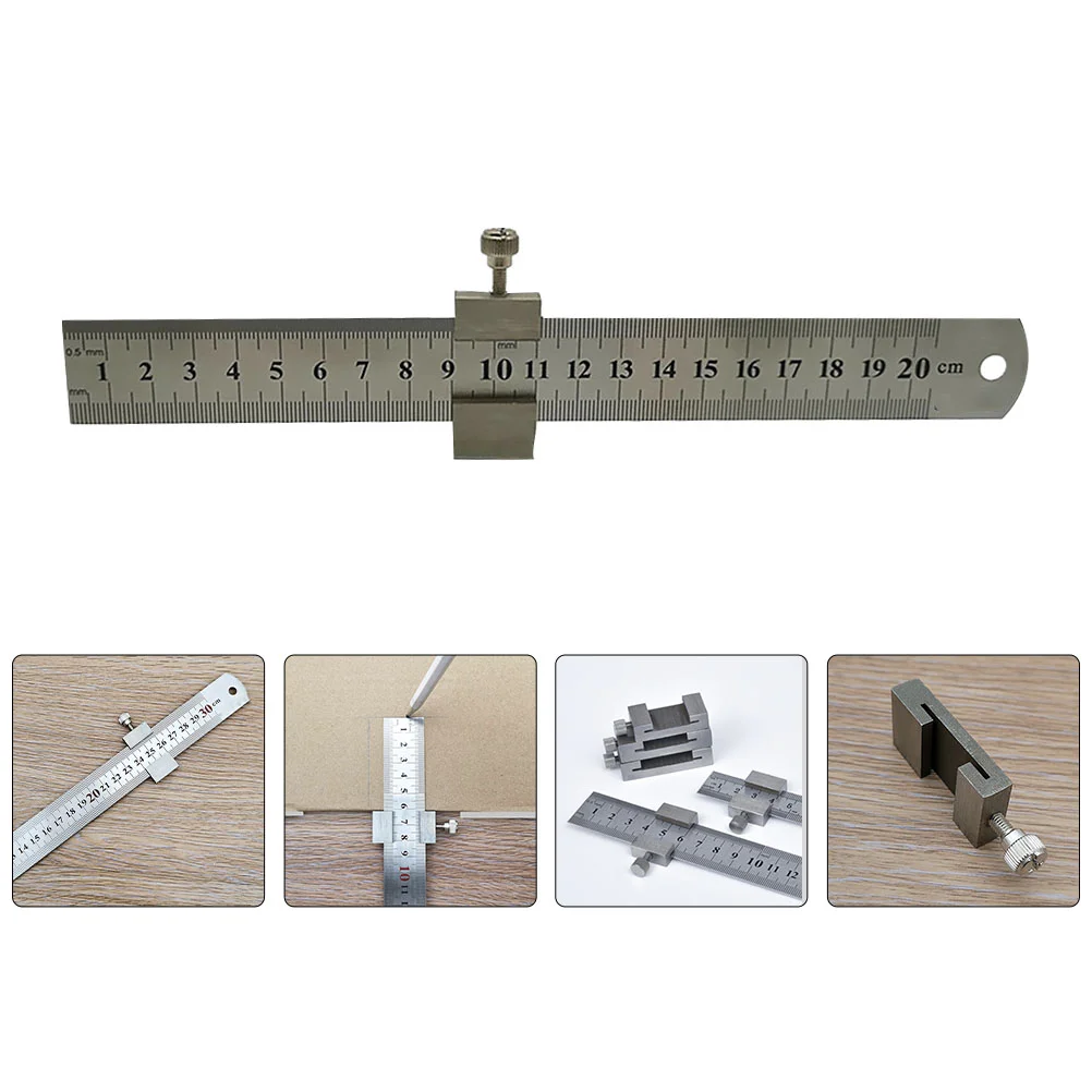 Thickened Steel Scale Stainless Measuring Ruler Straight Drawing Tool Precision Gauge Measurement Instrument Length Indicator