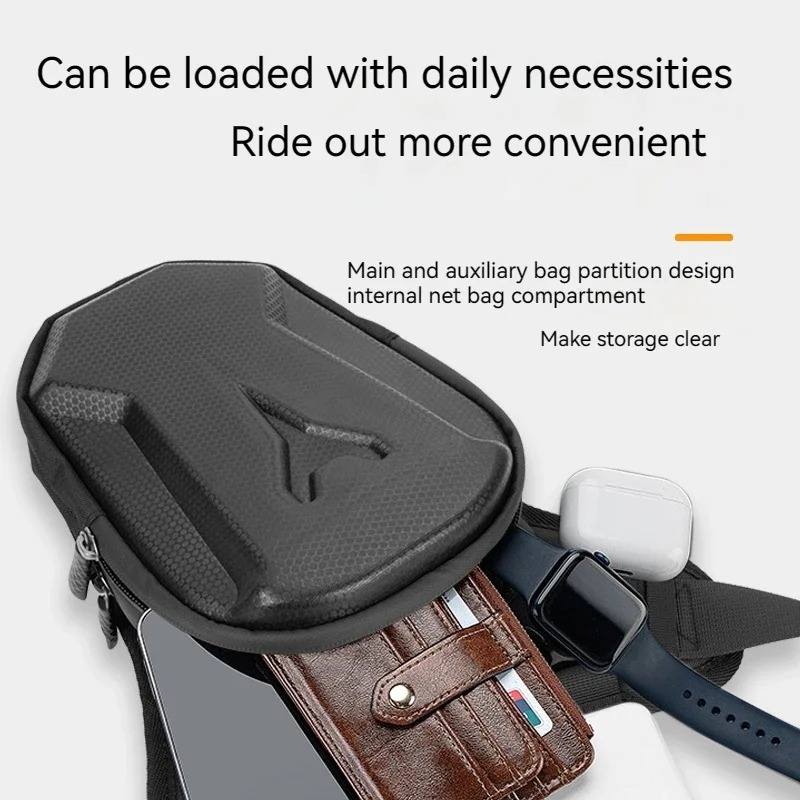 Bolsa lateral para pierna de bicicleta, carcasa dura de EVA, riñoneras informales para exteriores, monedero para teléfono móvil, riñonera para cadera, bolsa para pierna de ciclismo, bolsa para bicicleta