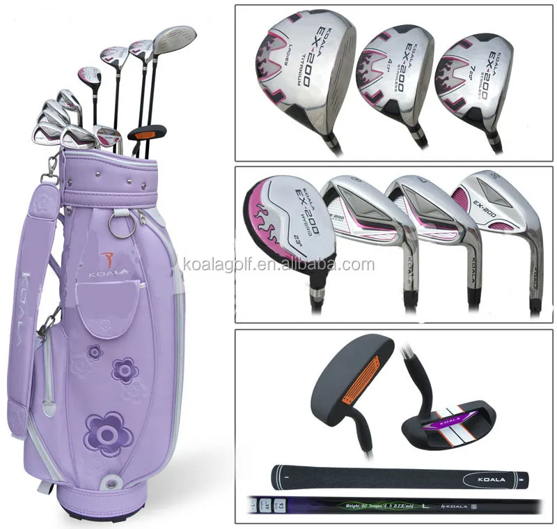 女性、コアラ、右利き、顧客のブランド、OEM、95063100のためのカスタマイズされた完全なゴルフクラブセット