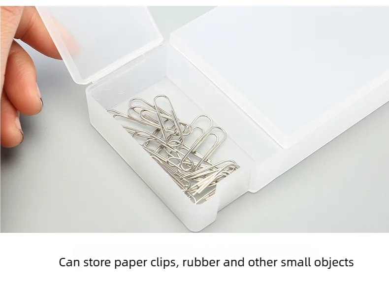 Cute Kawaii Transparent Plastic Pencil Case Lovely Pen Box For Kids Gift Office School Supplies stationery Materials