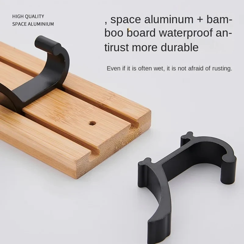 ความคิดสร้างสรรค์ปรับไม้ไผ่ Coat Racks แขวนผนังตะขอเสื้อผ้าห้องนั่งเล่นห้องนอน Home Entrance เสื้อผ้าขาตั้งหมวก Garment Rack