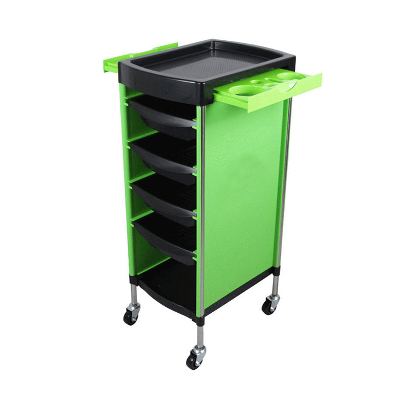 Hairdressing Trolley, Hair Salon Perm and Dyeing Tool Trolley, Stainless Steel Barber Shop Six-layer Large-capacity Storage