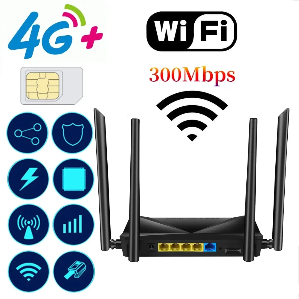 EATPOW 4g Router OPENWRT 300Mbps Wireless N 4G LTE Router โทรศัพท์มือถือ WiFi 4G LTE Router สําหรับยุโรปประเทศประเทศ