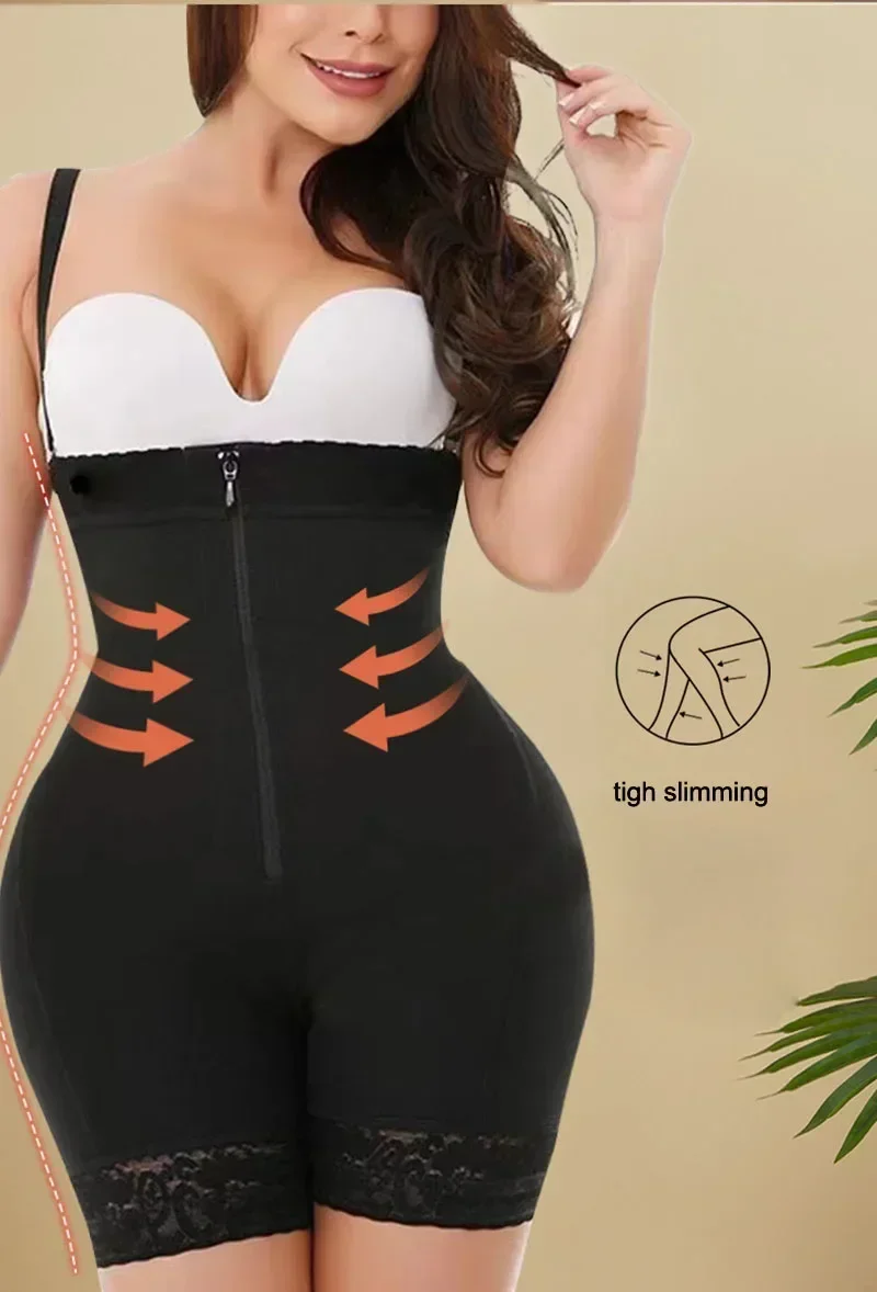 AfruliA Fajas Colombiana faja moldeadora de cuerpo completo levantador de glúteos monos Control de barriga bragas entrenador de cintura muslo más delgado