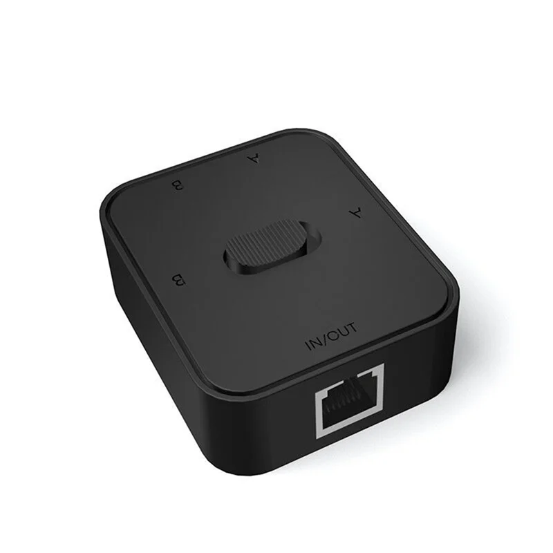 2 Port RJ45 LAN CAT6 Netzwerk-Switch-Wahlschalter 1000 Mbit/s 2 in 1 Out/1 in 2 Out Interner externer Netzwerk-Switcher-Splitter