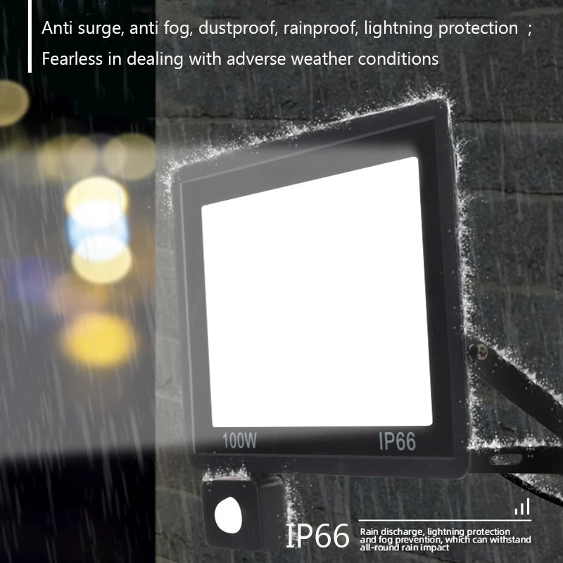 Timeable RGB LED Floodlight Outdoor IP66 Waterproof Path Light AC220V 10W 30W 50W 100W Garden Porch Courtyard Lamp with Remote