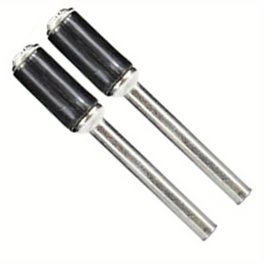 Rotary Tools 102pcs 120 Sanding Bands Set With 6.35mm Mandrels Nail Electric Drill Machine Grinding Sand Ring Bit