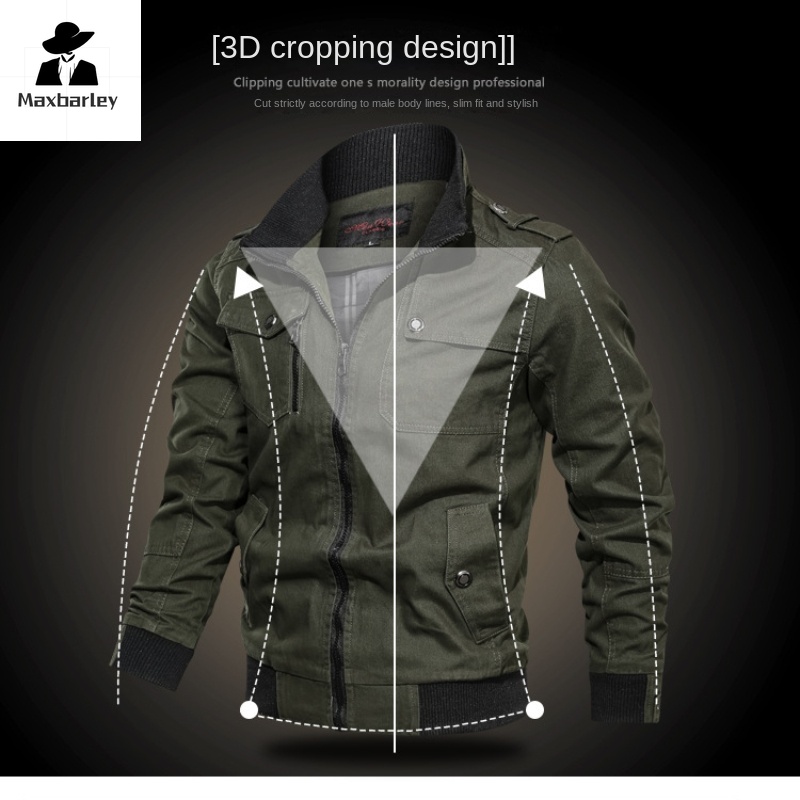 Chaqueta casual de color liso, bolsillo con cremallera, cuello alto, chaqueta extragrande, estilo duro, top fino para motocicleta