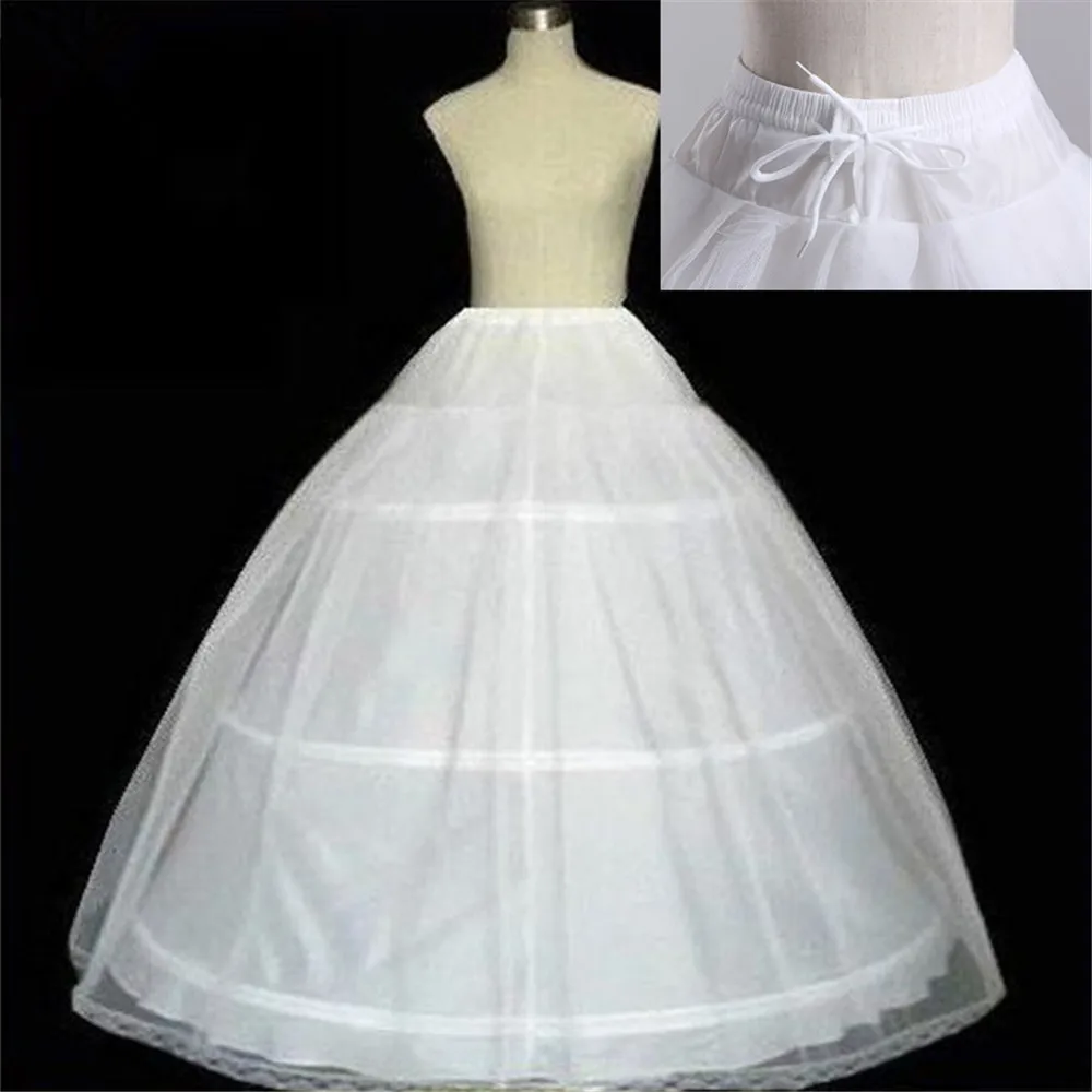 Neuankömmling 3 Hopps Ballkleid Petticoat Unterrock Hochzeit Brautkleid Jupon Mariage Halka Rockabilly mit Tüll