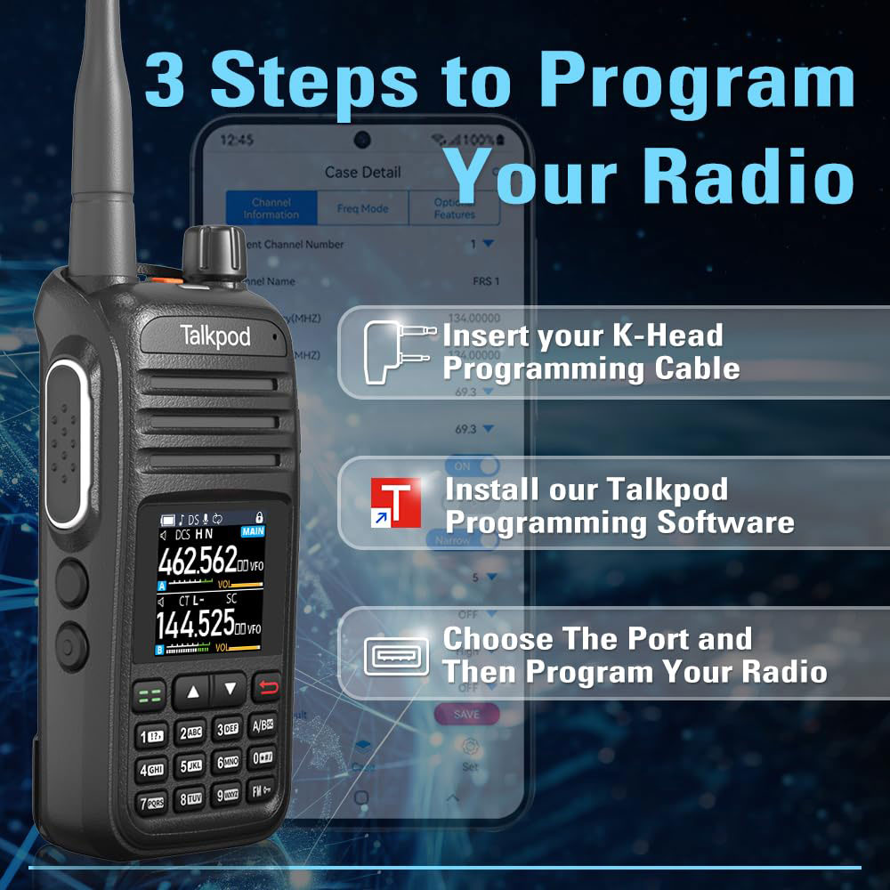 Talkpod A36Plus Walkie Talkie 8W de largo alcance Am Fm estación conmutador de Radio bidireccional Amateur Ham inalámbrico Set receptor portátil