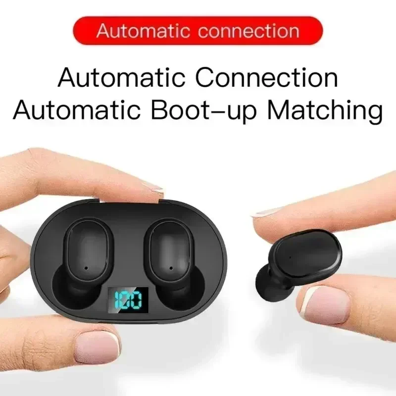 TWS E6S słuchawki Bluetooth bezprzewodowy zestaw słuchawkowy Bluetooth słuchawki z redukcją szumów z mikrofonem słuchawki dla Xiaomi Redmi