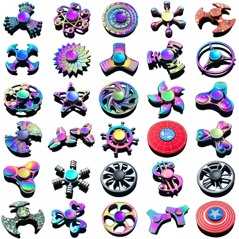Fidget Spinner Metal dedo Spinner rodamiento Spinner juguete juguetes para adultos para niños Fidget Spinner mano Spinner juguetes para aliviar el estrés