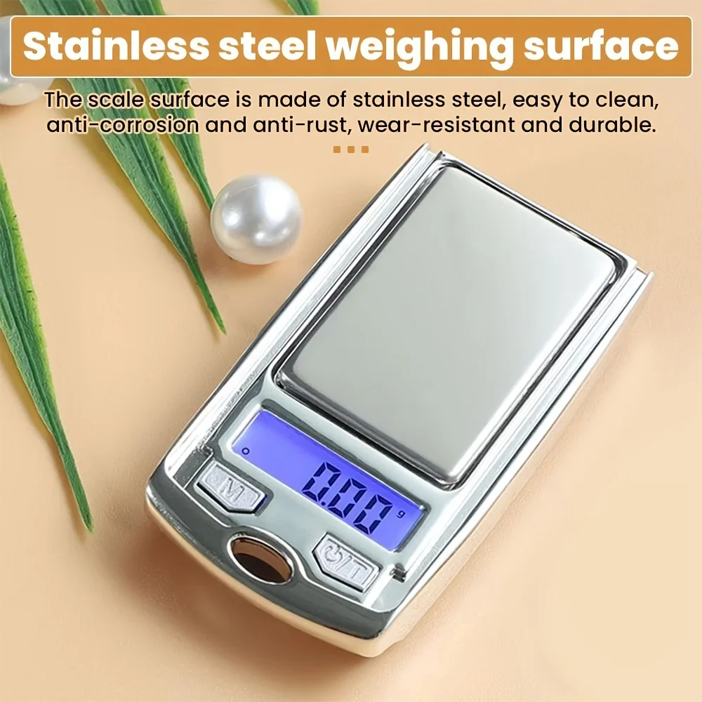 แบบพกพา Mini Digital Pocket Scales 200g 0.01g สําหรับทองเงินสเตอร์ลิงเครื่องประดับ Gram Balance น้ําหนักเครื่องชั่งน้ําหนักอิเล็กทรอนิกส์ 1PC
