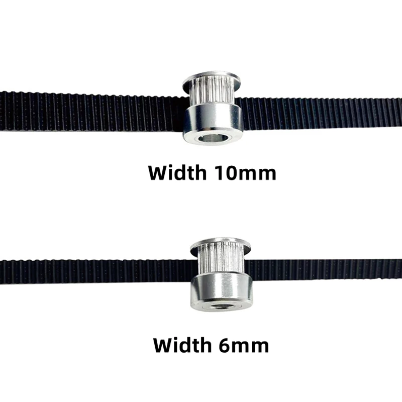 1 m/2 m/5 m/10 m/partij GT2-6/10mm Open Distributieriemen Breedte 6mm/10mm 2GT Riem Rubber Aramidevezel Op Lengte Gesneden voor 3D Printer Groothandel