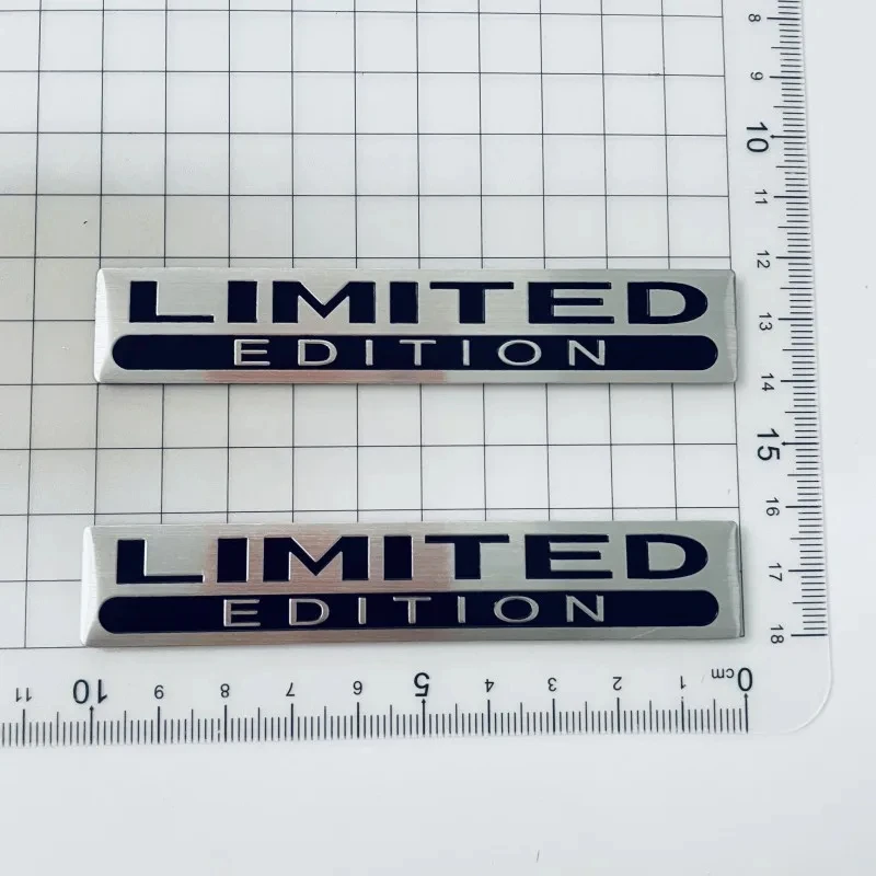 3D metallo alluminio argento nero Logo edizione limitata emblema parafango auto distintivo tronco decalcomania edizione limitata Stikcer accessori