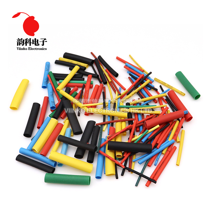 164 stücke Thermoresistant Schrumpf Schlauch Kit 2:1 Schrumpfen Schläuche Sortiert Pack Draht Kabel Verpackung Isolierung Sleeving
