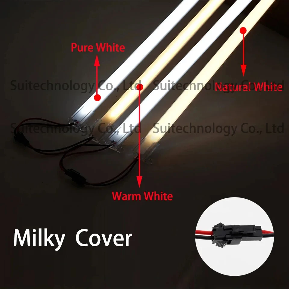 Sztywna taśma LED o wysokiej jasności 6W fluorescencyjna taśma rurowa do reflektora przemysłowego AC220V 30/40/60cm
