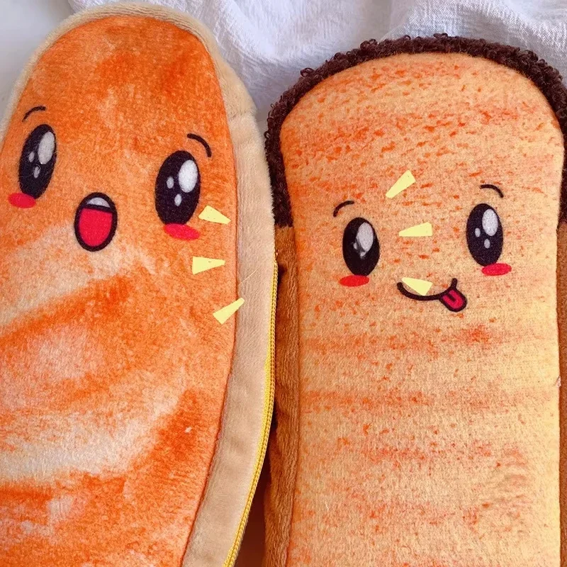 Nette Kreative Toast Hot dog Brot Bleistift Fall Große Kapazität Universal Student Bleistift Fall Beutel Schreibwaren Geschenk Liefert Neue