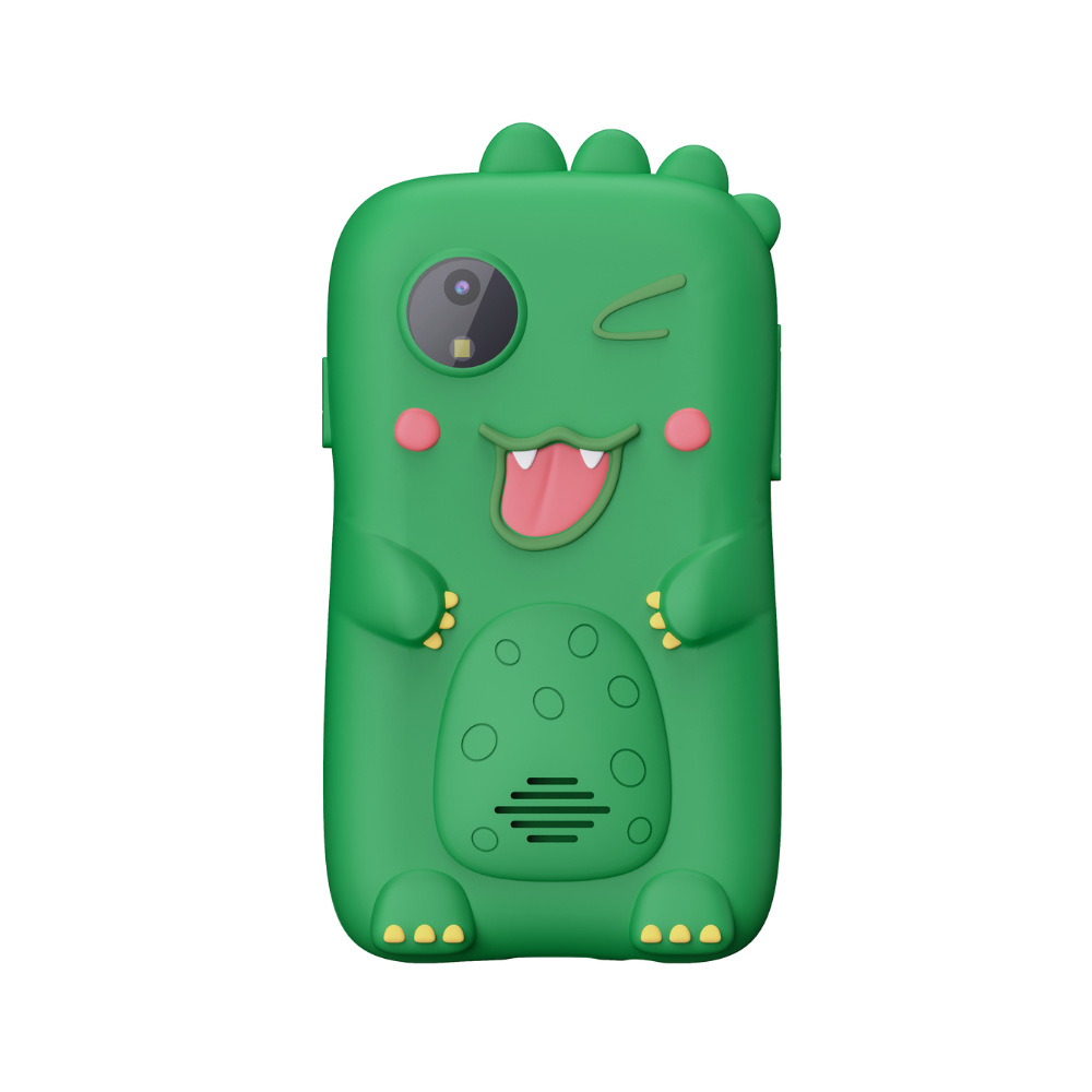 キッズ漫画かわいい恐竜ユニコーン HD カメラミニキッズパズル早期教育音楽携帯電話のおもちゃデュアルカメラ誕生日ギフト