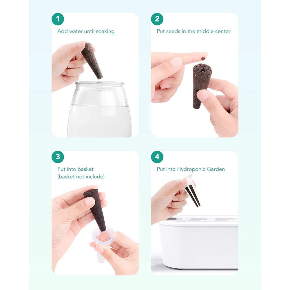 水耕栽培システム用の交換用スポンジ,50ユニット