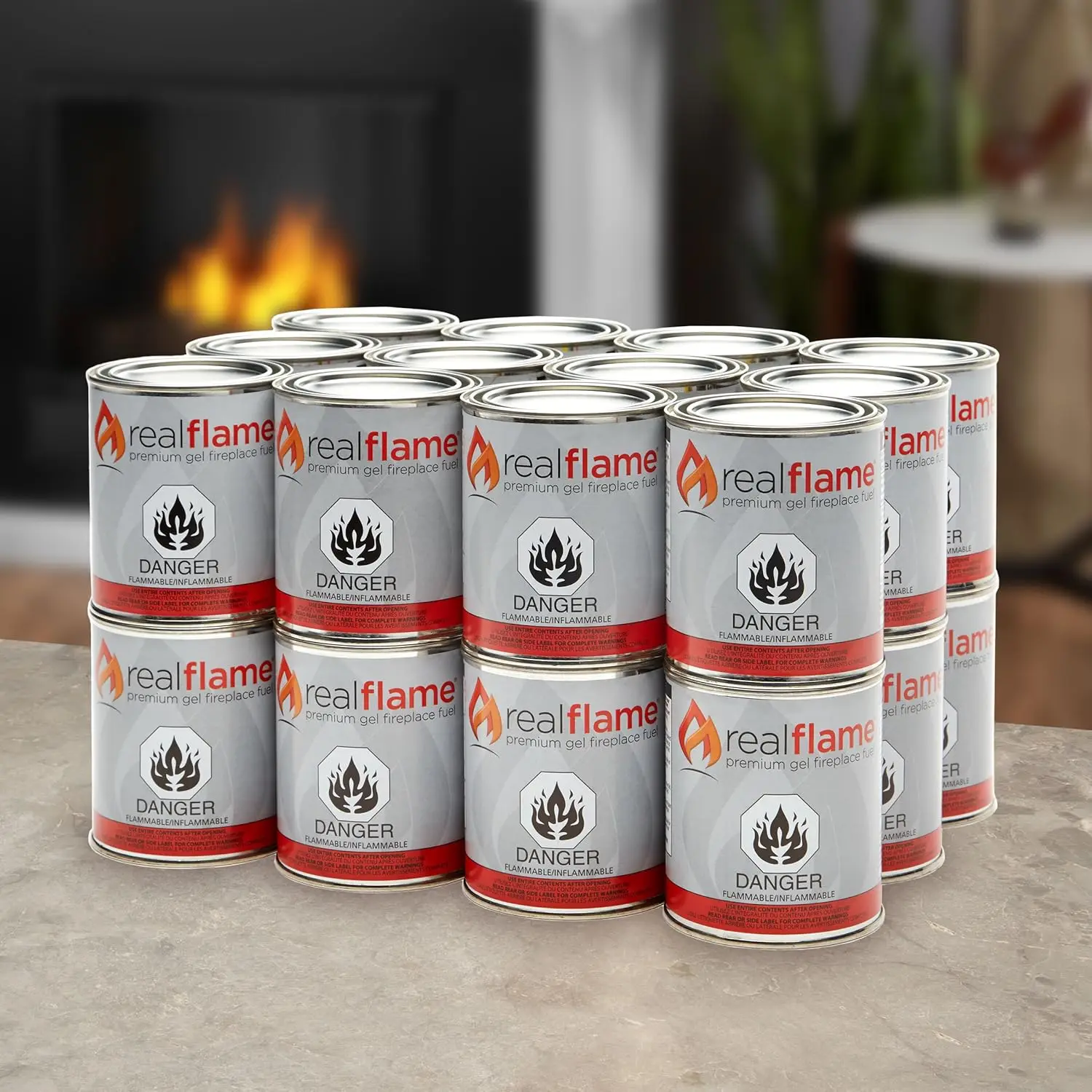 New Popularity Gel Fuel Cans 24-Pack - Gelled Isopropyl Alcohol for Indoor or Outdoor Fireplaces