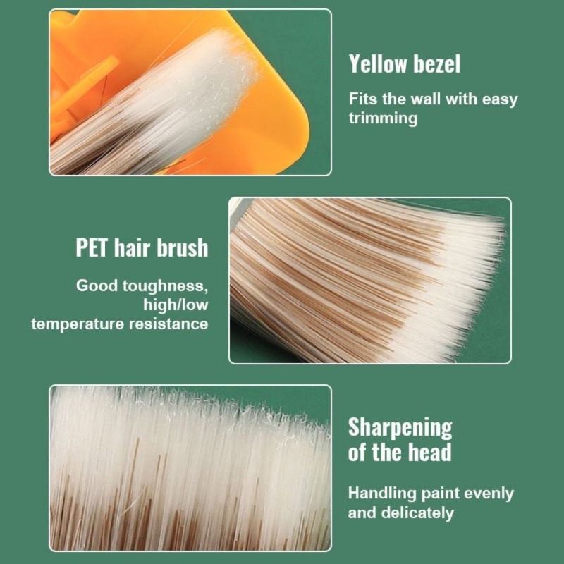 Edging Color Separation Paint Brush Portable Durable Lightweight Cleaning Brush for Frame Wall Ceiling Edges Trim Handle Tool