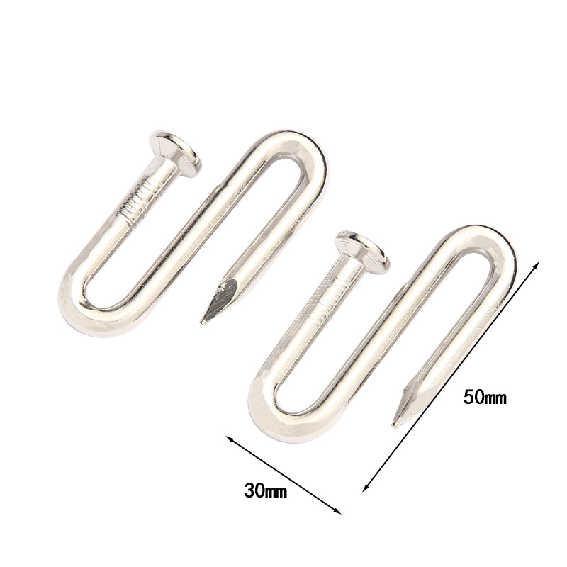 Classic Nail-shaped Metal Brain Teasers Magic Iron Wire Puzzle Game