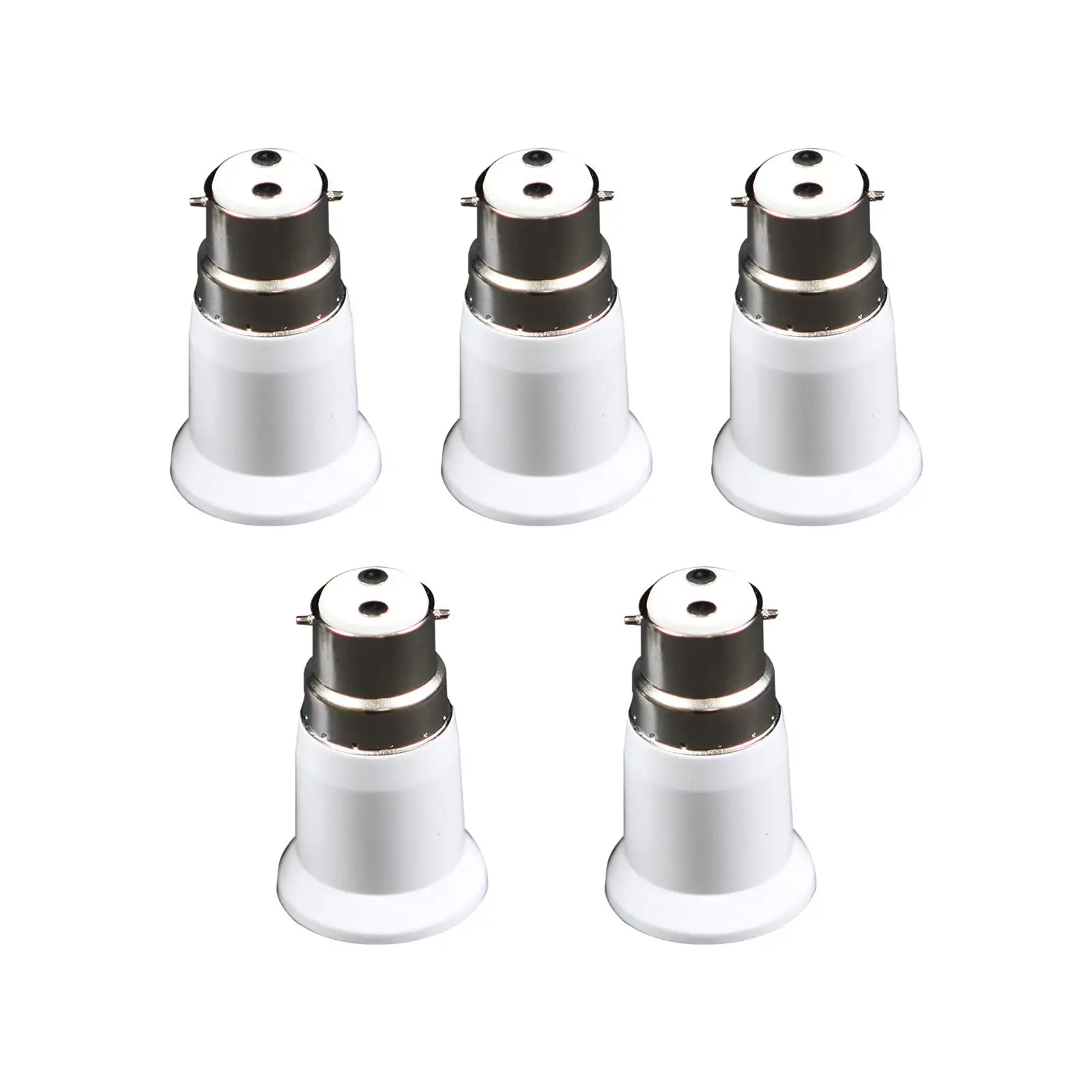 5 pezzi B22 a E27 adattatore per presa luminosa accessori per l'illuminazione supporto per adattatore convertitore presa Base lampada baionetta a vite