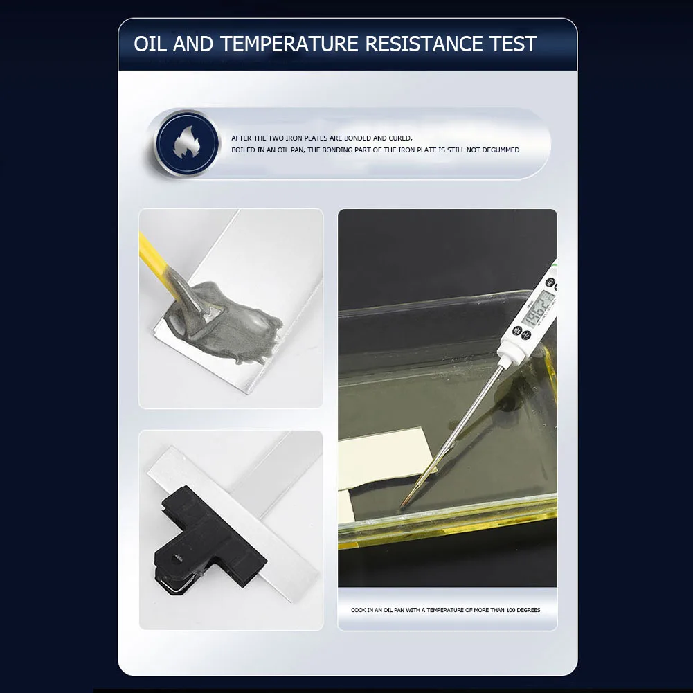 Colla per riparazione di colata di tipo AB riempitivo per saldatura di metalli liquidi resistente alle alte Temperature colla per riparazione di metalli agente per calafataggio Extra forte