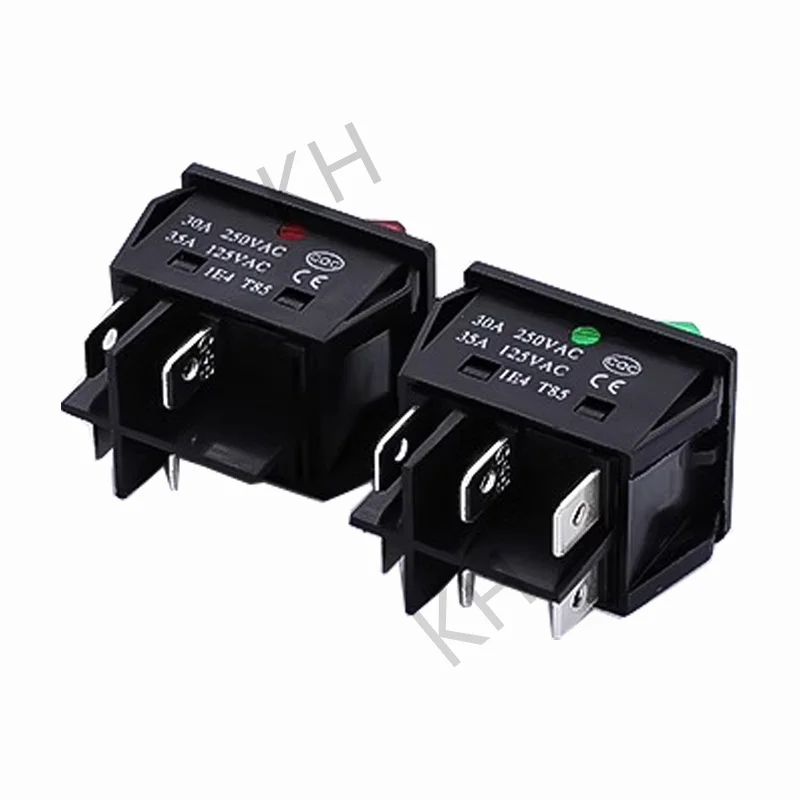 1 PCS,30/40A 250V AC High Current,ON/OFF,Special for Eelding Machine,KCD4,Sterling Silver Point,Rocker Power Button Switches