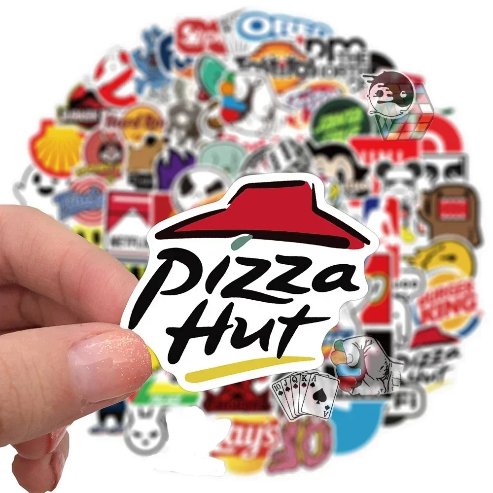 10/53/106 Uds. Pegatinas con logotipo de marca de moda DIY monopatín portátil equipaje bicicleta motocicleta teléfono coche pegatinas