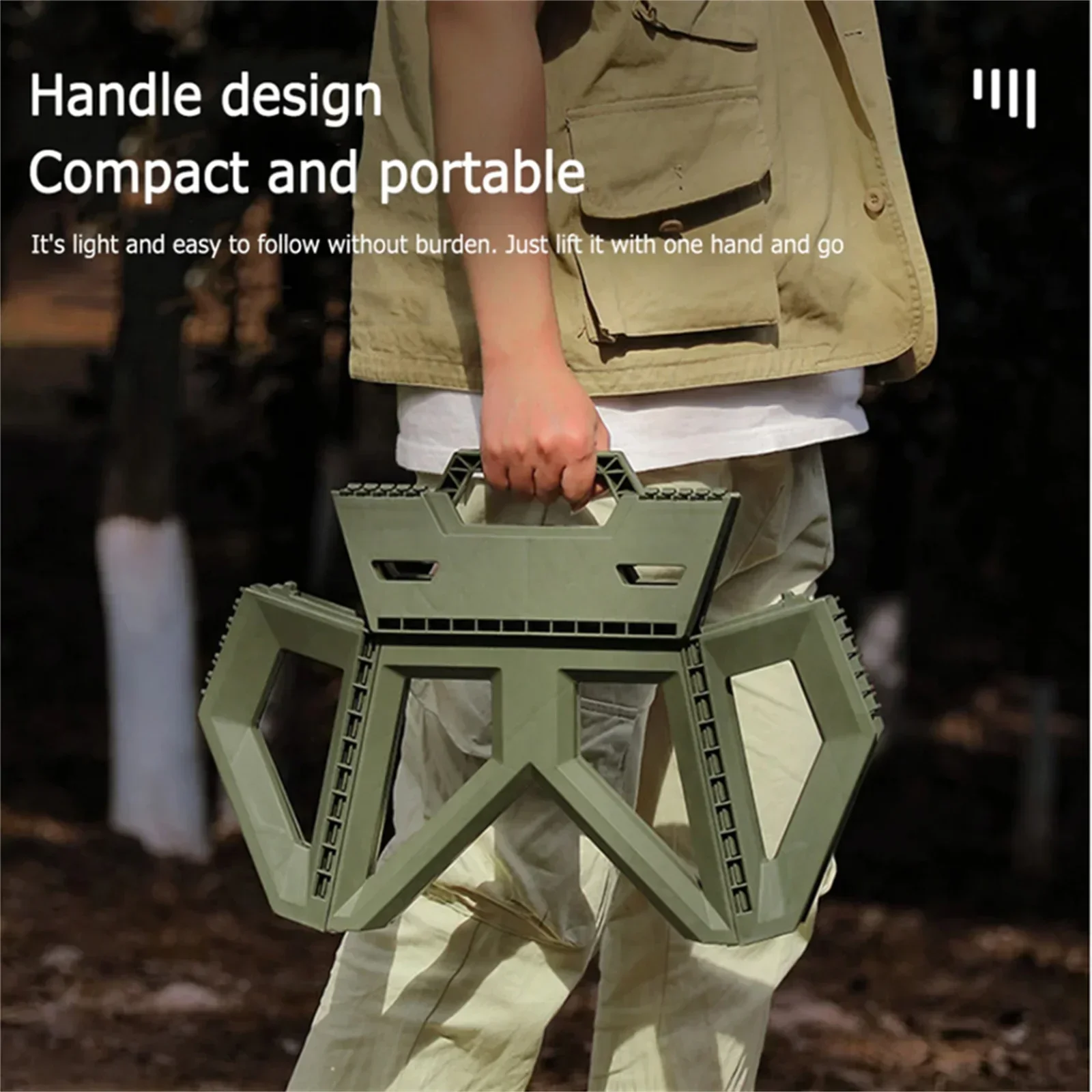 Taburete plegable pequeño portátil para exteriores, silla de pesca duradera de alta carga, silla de playa para acampar, taburete doméstico de mano
