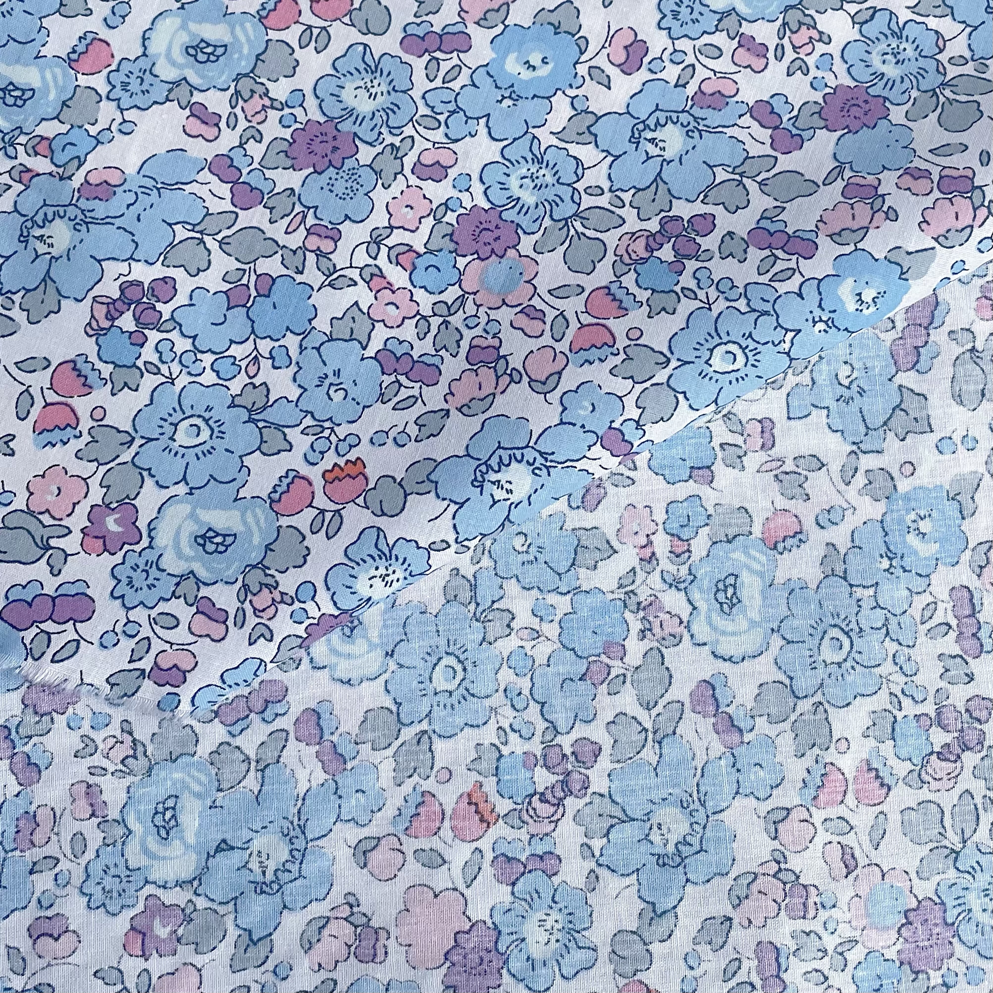 Betsy azul 100% algodão popeline 60s design original tecido impressão digital para costurar vestidos de pano saia crianças designer