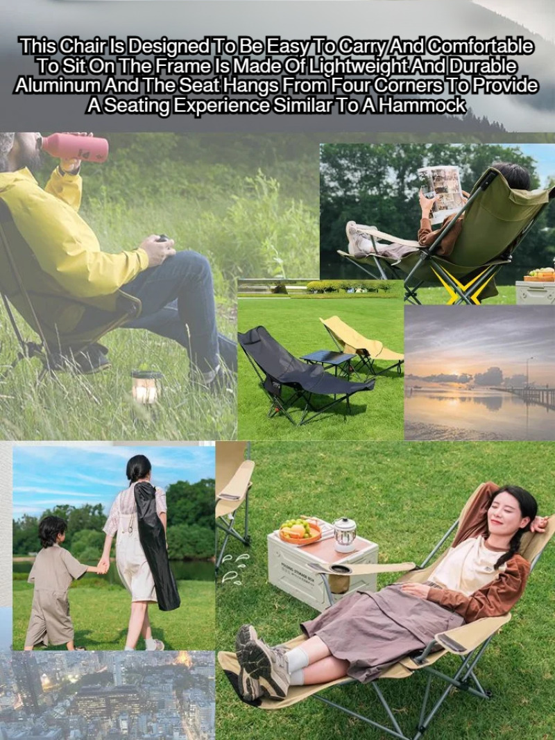 Silla plegable portátil, reclinable, reposacabezas curvo, experiencia cómoda, fácil almacenamiento, almuerzo, sillón reclinable plegable con reposapiés