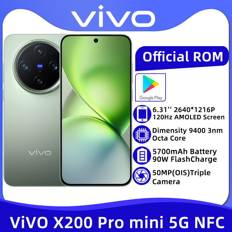 VIVO X200 Pro mini 6,31 "Pantalla AMOLED Smartphone 90W Cargador rápido Cámara de 50MP Dimensidad 9400 NFC 5700 mAh Cámara triple